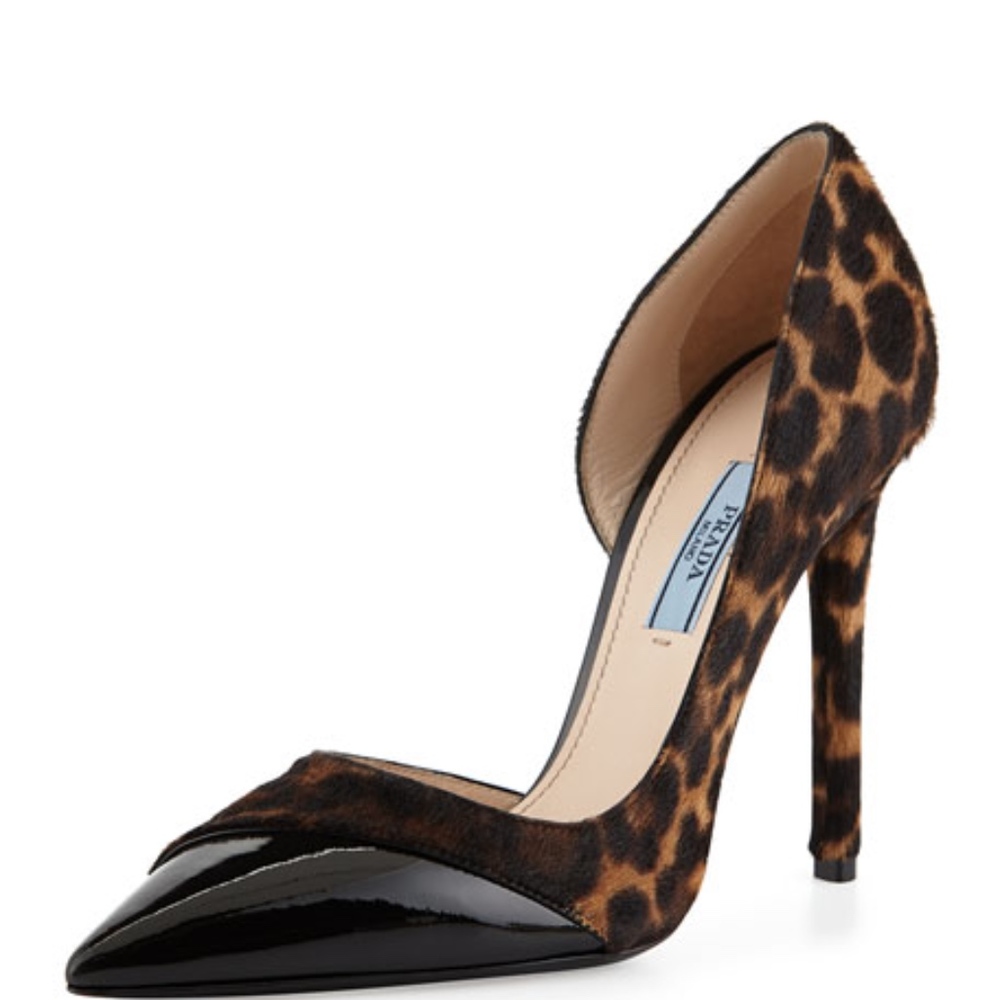 Prada Calf hair d'Orsay Pump